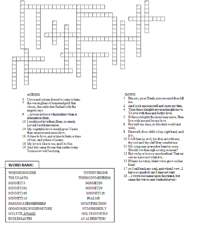 annotated list of nobles crossword